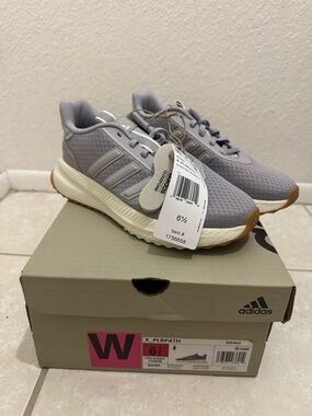 adidas Light Gray and Cream Women's Athletic Sneakers